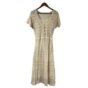 Thistlepearl Ivory Lace Dress Urban Outfitters Size 10 NWT